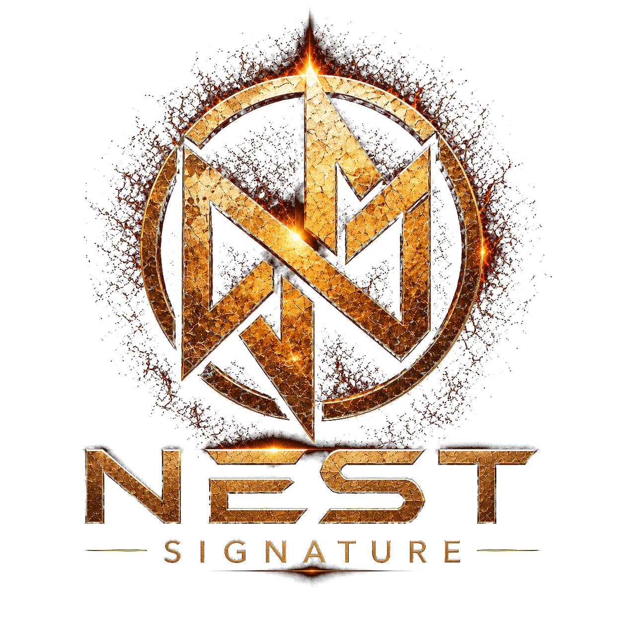 Official gold NEST SIGNATURE logo